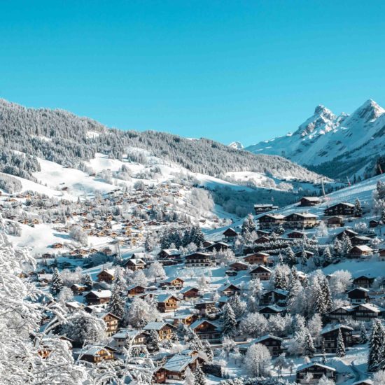 Panorama de la station de ski la Clusaz