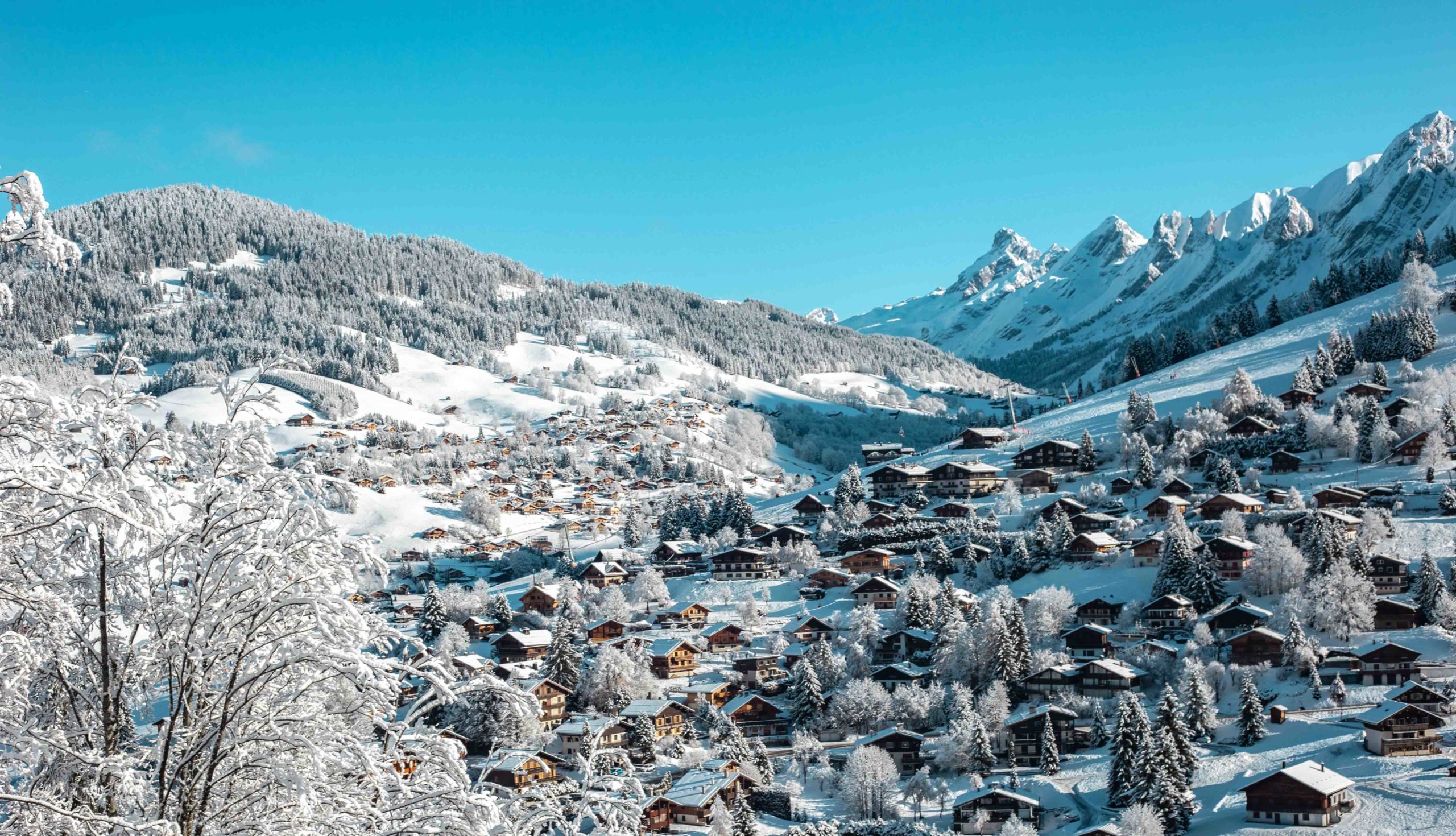 Panorama de la station de ski la Clusaz