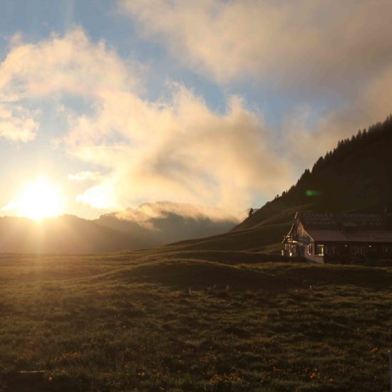 couché de soleil Grand Bornand